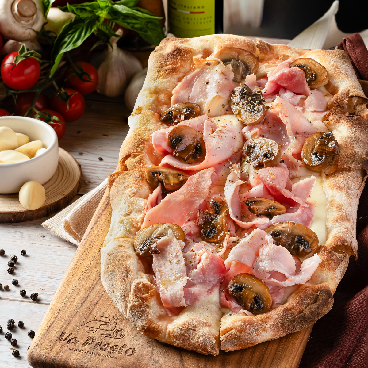 Ham & Mushroom