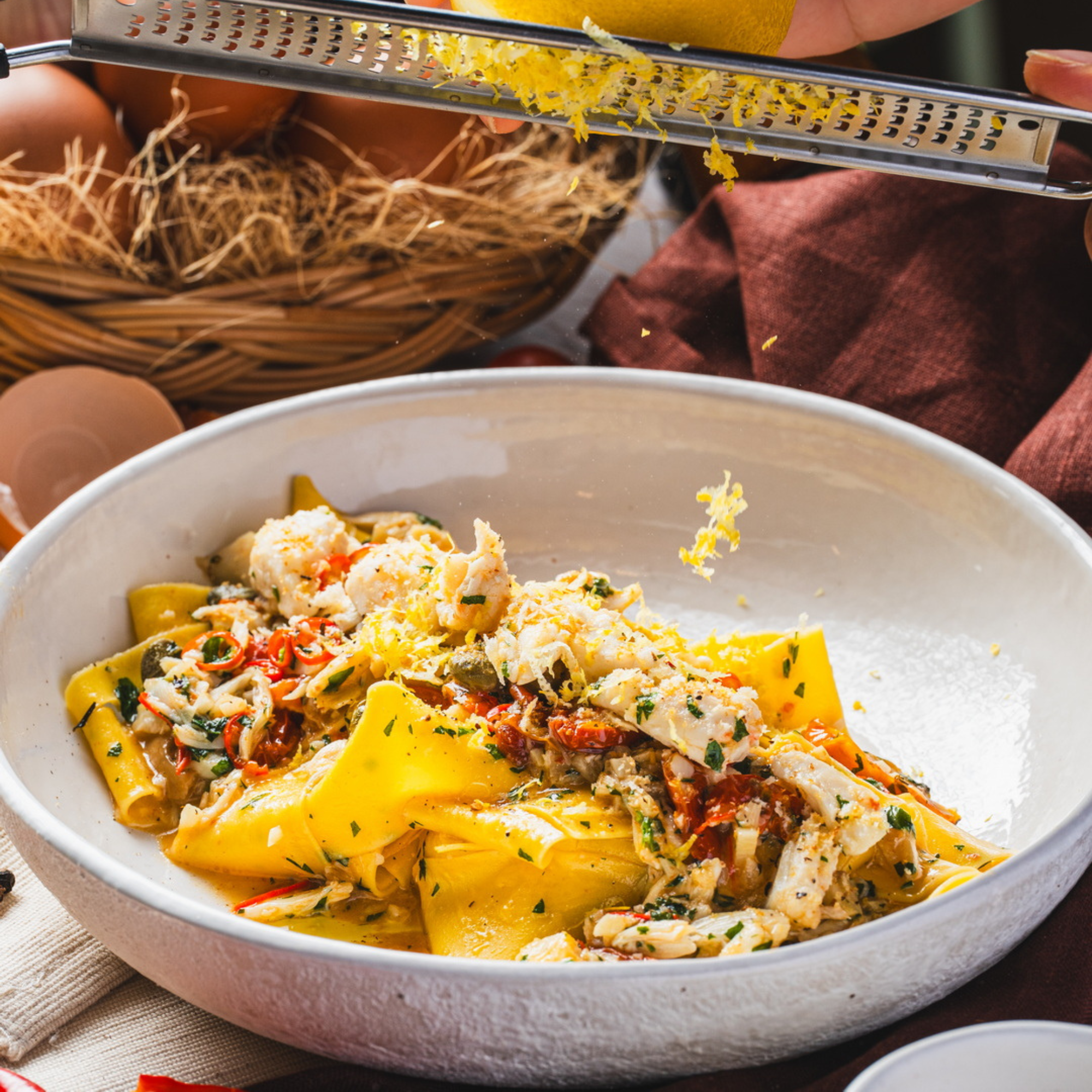 Spicy Crab Pappardelle